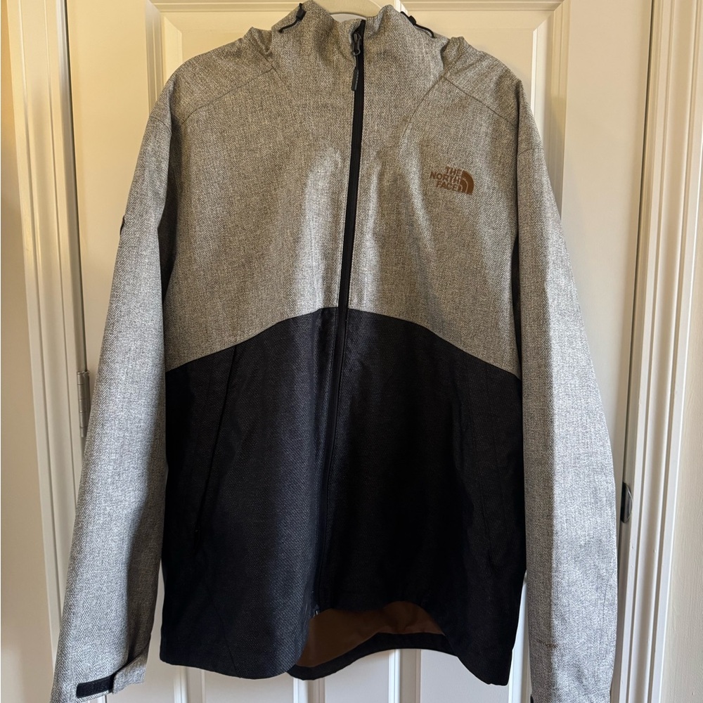 The North Face Gray and Black Ski Jacket